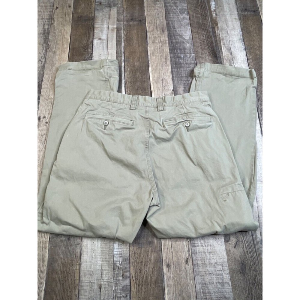 Duluth Trading Men 36 x 30 Flex Ballroom Khakis Pants Beige Chino Work Casual